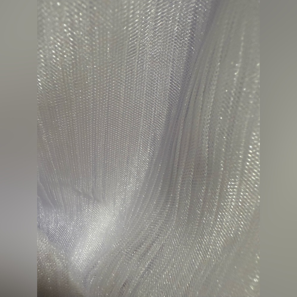 Lulus - Dramatic Arrival White Tulle Tiered Mini Dress - NWT - Size S - Picture 9 of 9